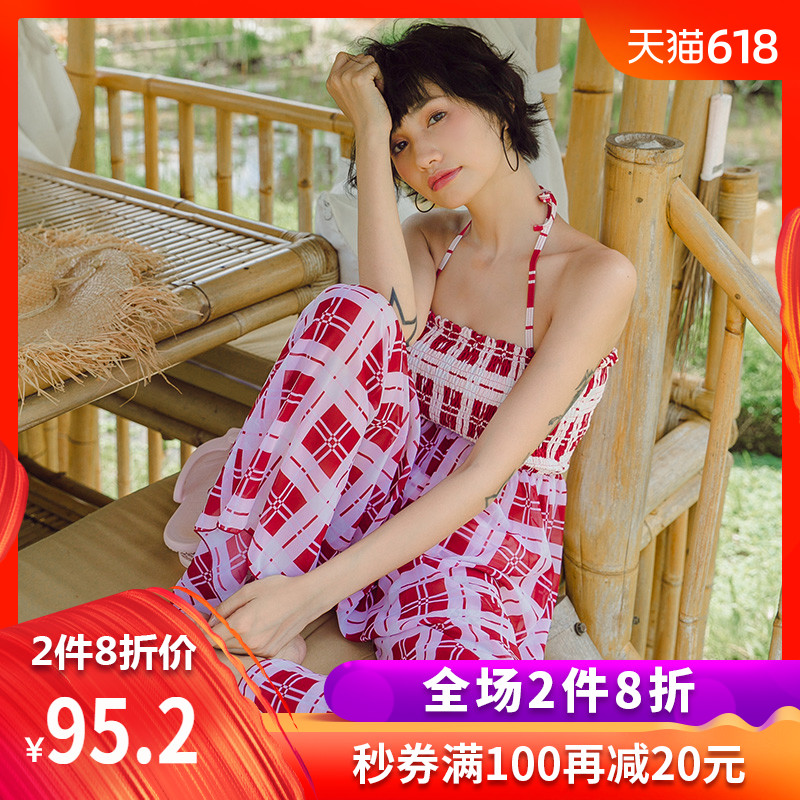 泳衣女複古比基尼三件套長褲小胸聚攏度假遊泳衣在類目 運動/瑜伽/健身/球迷用品, 游泳, 比基尼中 - 來自Buy2taobao.com提供專業的淘寶代購服務