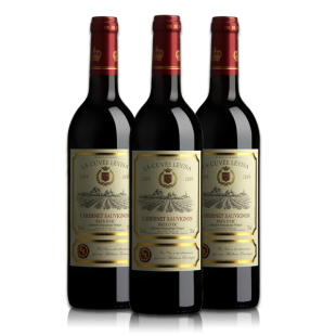  也买酒 法国进口红酒 维莎赤霞珠干红葡萄酒 3支装 750ml*3