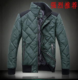  冬装新款 男装棉衣韩版修身大码辑格立领棉服 男式棉袄外套潮