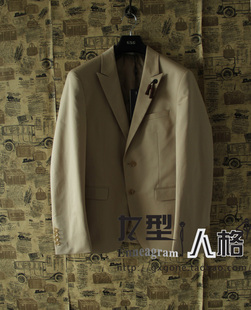  【专柜正品】GXG男装13新款 春装时尚百搭款咖色休闲西服31101021