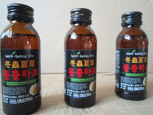  韩国原装进口 冬虫夏草保健功能饮料100ml益肾护肝 抗衰老 补元气