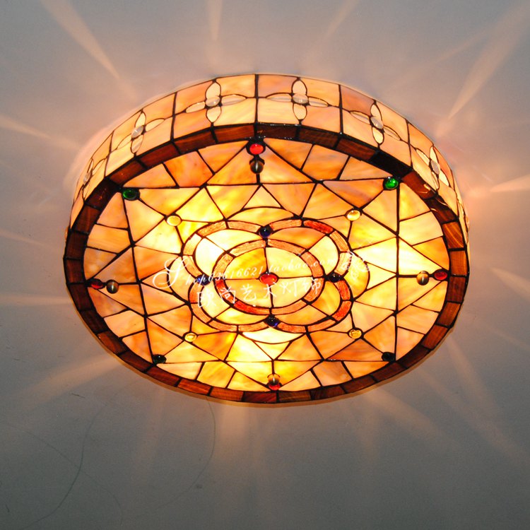 European style Countryside Shell Lamp Bedroom lights Guest room Study lamp 18 inch 24 personality Ceilingin the Decoration main material , Lamps , Ceiling category - from Buy2taobao.com to provide professional Taobao agent buy service