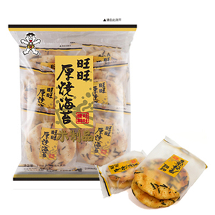  旺旺 厚烧海苔原味118g休闲零食膨化饼干食品米饼雪饼