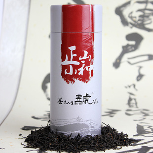  五虎新茶 买二送一 桐木关正山小种红茶 罐装50g 红茶 茶叶正品