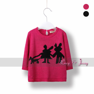 2012冬装新款<em>儿童</em>宝宝女童装纯棉条纹高领针