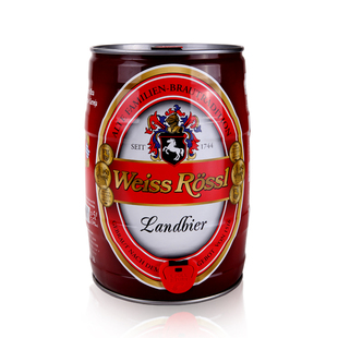  【天猫年货】德国原装进口 威斯璐顶级红啤酒5L*1桶  特实惠