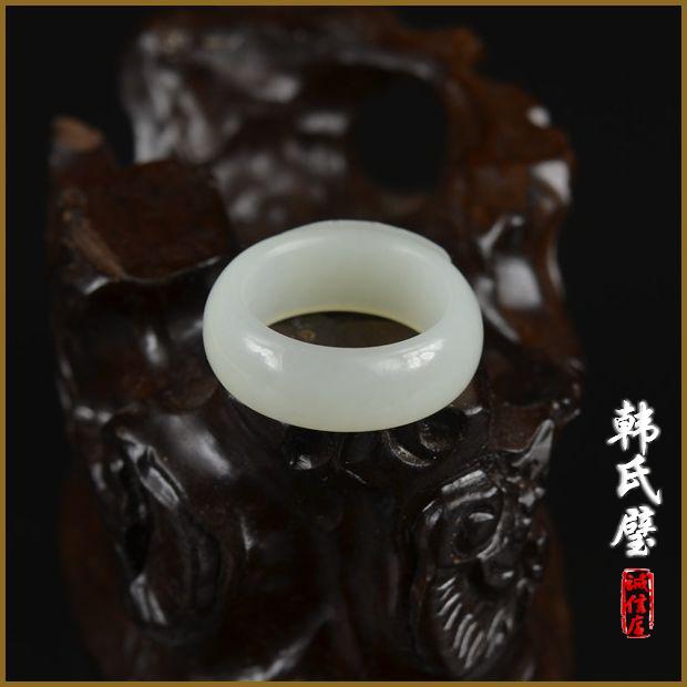 【韩氏璧】新疆和田玉白玉戒指指环18mm2320 【韩氏璧】新疆和田玉白玉戒指指环18mm2320