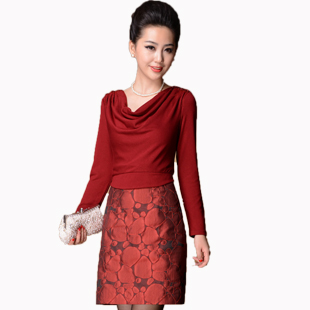 2013春款女装长袖连衣裙新娘婚礼中年婆婆妈妈装婚宴婚庆礼服套裙 2013春款女装长袖连衣裙新娘婚礼中年婆婆妈妈装婚宴婚庆礼服套裙