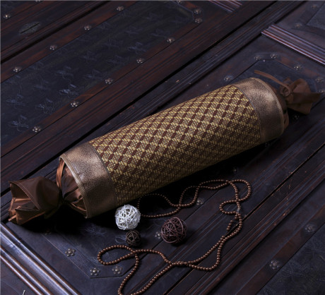 怡美家纺 夏凉枕凉席糖果枕颈椎枕\/藤席茶叶枕