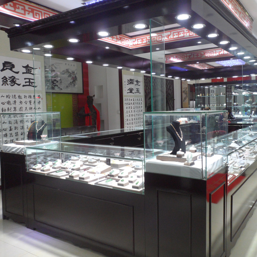 Купить Витрина для ювелирных украшений 银饰玉器展柜 珠宝展柜 工艺品展柜 全场烤漆定制 颜色多选 热销 ...