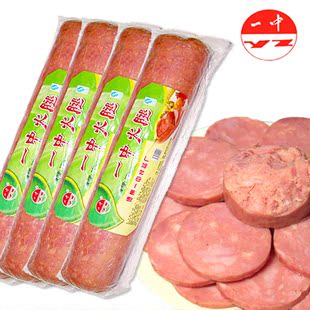  非金华火腿肠 精选土猪廋肉 火腿包邮 德州一中圆火腿1.1kg*4根