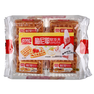  【福强超市】盼盼食品 梅尼耶软华夫蛋糕原味 168g  6枚装 糕点