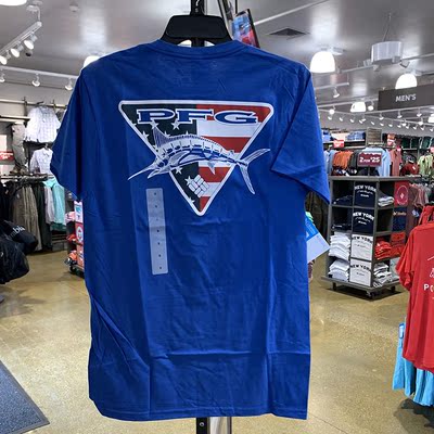 纽约大宝 COLUMBIA/哥伦比亚 男士夏季新款印花休闲短袖T恤3CPFG0