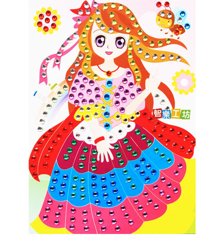 丑小丫钻石画 晶彩画 儿童创意益智DIY手工制作水晶马赛克贴画|msdalam kategori Toy/bayi/teka-teki/blok bangunan/model, manik/teka-teki/Pasangan/pemasangan/Pukul mainan, teka-teki/teka-teki - dari Buy2taobao.com untuk memberikan perkhidmatan ejen Taobao profesional membeli