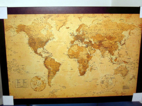货【复古风格海报】WORLD MAP 世界地图 ~