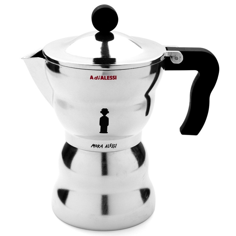 意大利Alessi 新品 MOKA ESPRESSO 咖啡壶/咖啡煮壶 3杯 AAM33