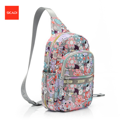 妈妈女包休闲旅行斜跨小包大容量单肩运动包旅游腰包斜挎包胸包