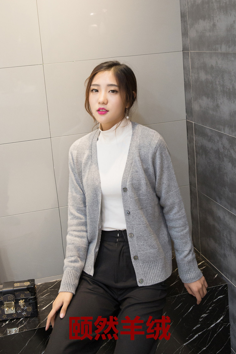 颐然高端精品女士开衫羊绒衫双股加厚外套毛衣100%纯山羊绒欧美风在类目 女装/女士精品, 毛针织衫中 - 来自Buy2taobao.com提供专业的淘宝代购服务