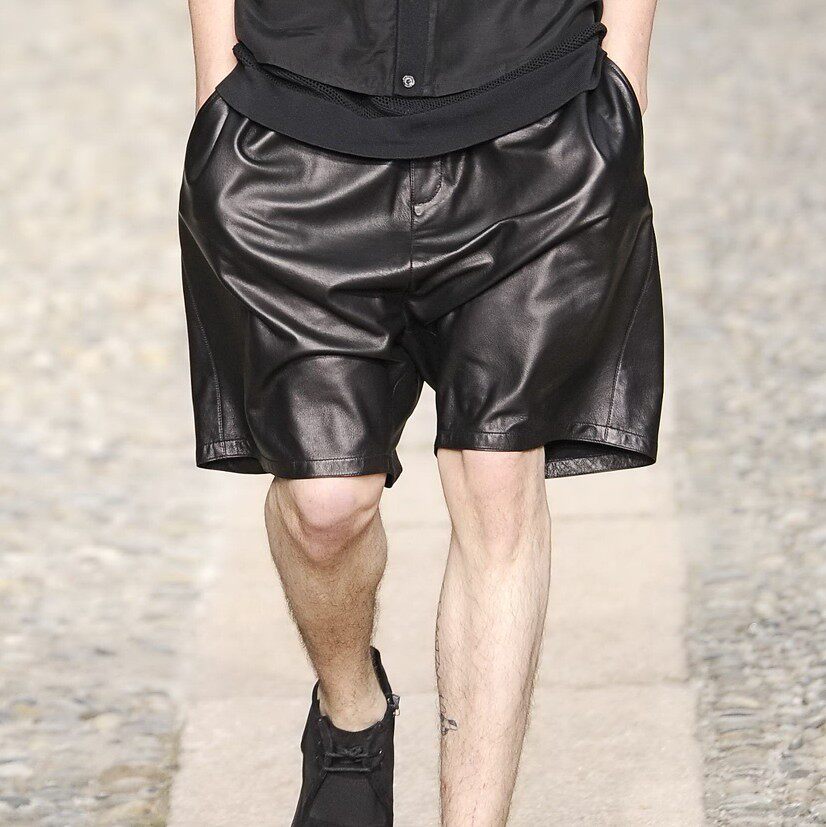 MIXSEVEN original men's shows in Europe and America new cortical loose Bermuda shorts