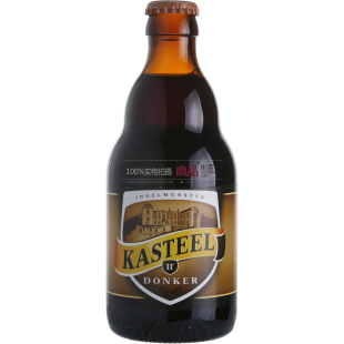  比利时原装进口啤酒 卡斯特黑啤酒 Kasteel Donker 330ML瓶装