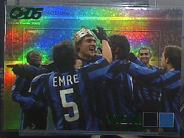 尼尼 panini 05意甲 镭射特卡 E4 国际米兰队维