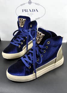  春节新款韩版平底鞋单鞋学院风厚底松糕鞋豹子头圆头女鞋舒适