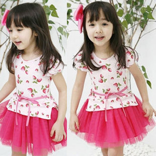 童装女童公主裙韩版新款原单儿童裙子夏装纯棉半身裙