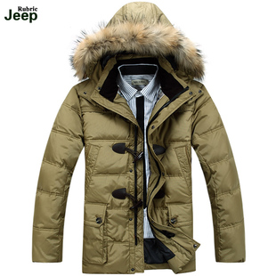  新款jeep rubric男士羽绒服男正品清仓短款修身反季特价促销外套