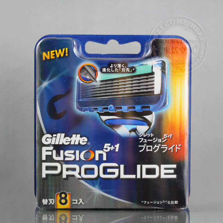 吉列锋隐超顺fusion proglide 手动版剃须刀片8片装现货