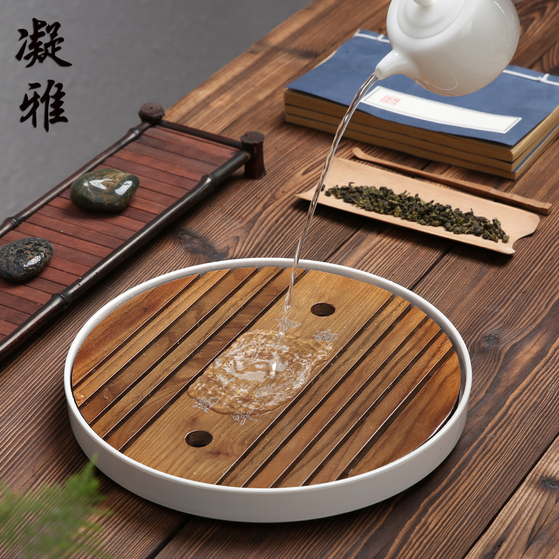 凝雅簡約竹制小茶盤迷妳創意實木幹泡台密胺儲水茶海酒店大號托盤在類目 餐飲具, 茶具, 茶盤中 - 來自Buy2taobao.com提供專業的淘寶代購服務