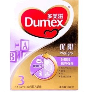  Dumex多美滋金装优阶 优创力3段400G婴儿配方奶粉1-3岁