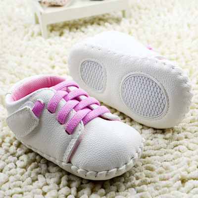 新款0-1岁女宝宝鞋子婴儿不掉鞋BB软底学步鞋