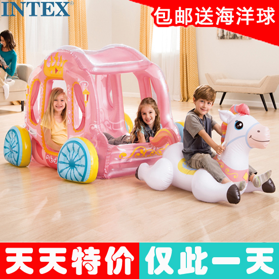 原装正品INTEX公主马车婴幼儿海洋球池充气玩具儿童帐篷水上浮排|msdalam kategori Toy/bayi/teka-teki/blok bangunan/model, sukan luar/Leisure/Mainan tradisional, khemah kanak-kanak/Play House - dari Buy2taobao.com untuk memberikan perkhidmatan ejen Taobao profesional membeli