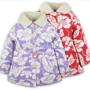  59元包邮 女童灯芯绒加厚棉衣外套 儿童韩版棉袄新款童装冬装