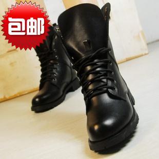  包邮爆款单靴冬靴骑士靴女靴子机车靴马丁靴女鞋短靴皮靴