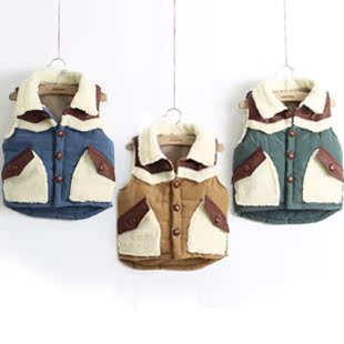 2013冬装韩版新款羊羔毛男童装<em>女</em>童装宝宝儿