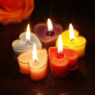 心形蜡烛 阻燃外壳 蜡烛 无烟 浪漫 创意 表白 婚礼蜡烛