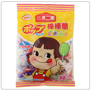  不二家 水果棒棒糖 4种口味糖果 宝宝最爱125(140)g
