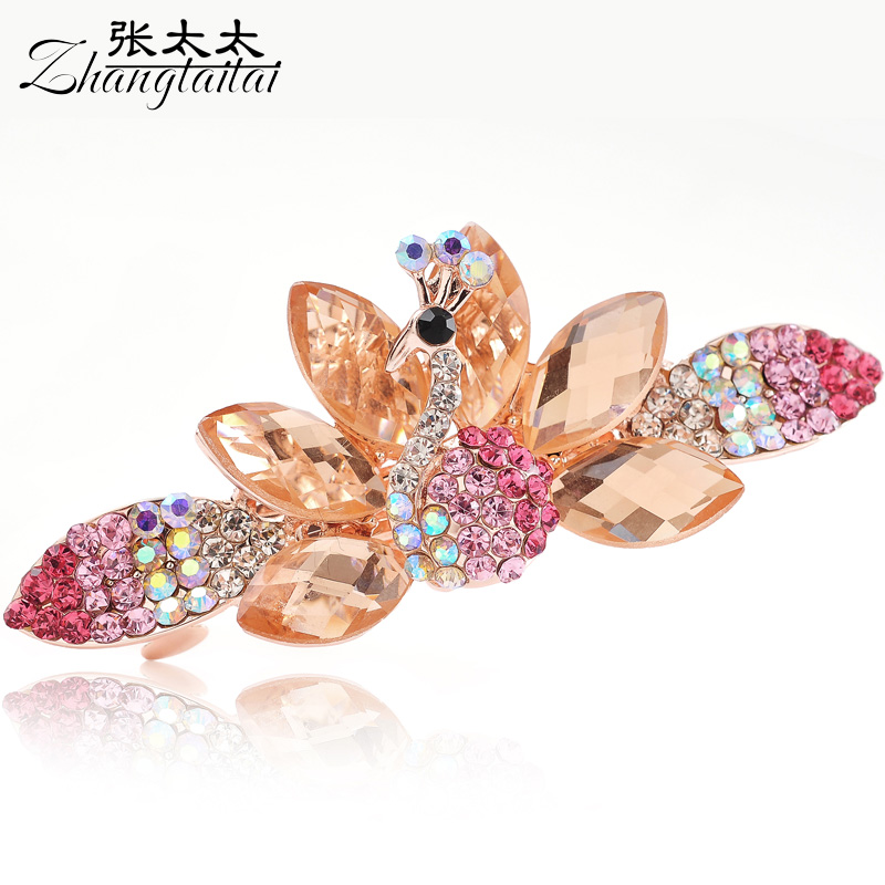 精品孔雀发夹发卡...