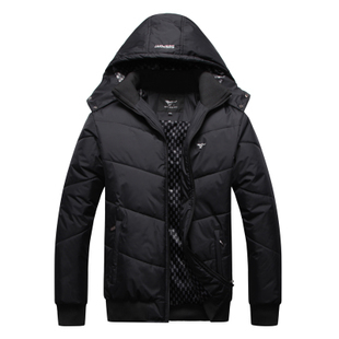  秋冬装男装外套七匹狼棉衣男韩版男士休闲棉服加厚保暖薄棉袄
