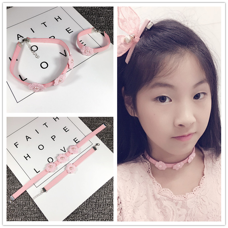Children's Necklaces Bracelet Set Jewelry Korean Edition princess Neck strap fashion Child clavicle have cash less than that is registered in the accounts Clothes accessoriesin the Accessories/Fashion Jewelry, Necklace category - from Buy2taobao.com to provide professional Taobao agent buy service
