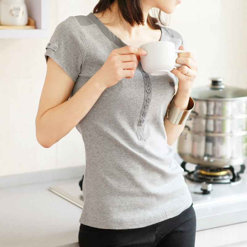 短袖女士欧美站纯棉...