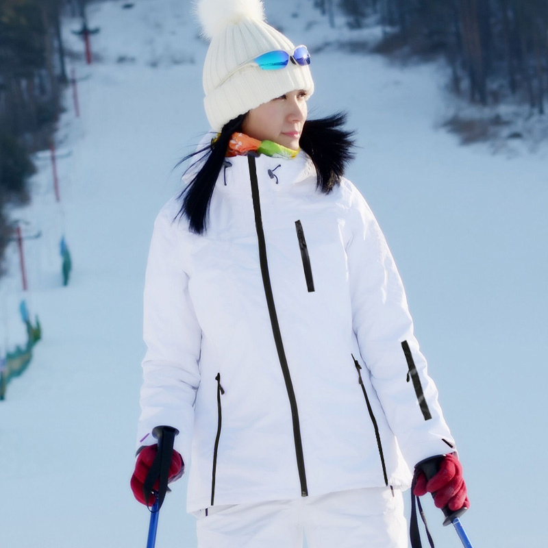 新韩版大码单双板保暖滑雪服女套装上衣白色防水防风滑雪衣男外套在类目 户外/登山/野营/旅行用品, 户外服装, 滑雪服, 滑雪衣中 - 来自Buy2taobao.com提供专业的淘宝代购服务