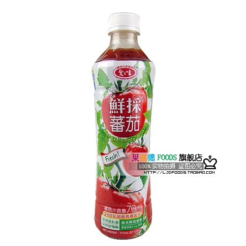 T江浙沪皖24瓶包邮 台湾饮料爱之味番茄汁530ML 爱之味蕃茄汁饮料在类目 咖啡/麦片/冲饮, 饮料, 果蔬汁, 纯果蔬汁中 - 来自Buy2taobao.com提供专业的淘宝代购服务
