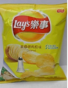 6包包邮 台湾零食小吃 乐事美国经典原味洋芋片43g膨化食品 薯片