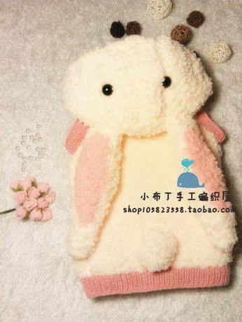 【小布丁手工<em>编织</em>屋】奶黄色<em>小兔</em>绒绒<em>马甲</em> 材