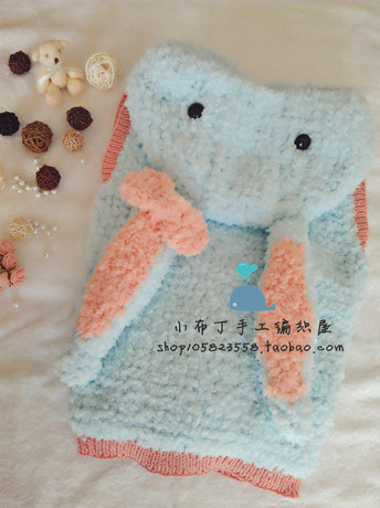 【小布丁手工<em>编织</em>屋】浅蓝<em>小兔</em>绒绒<em>马甲</em> 材料