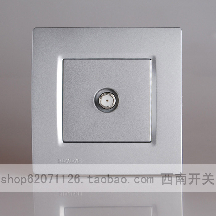 西门子开关开关面板西门子开关插座灵动系列金属银宽频TV电视插座在类目 电子/电工, 插座, 电视插座中 - 来自Buy2taobao.com提供专业的淘宝代购服务