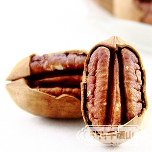  特产零食美国长寿果碧根果仁山核桃奶油味手剥坚果炒货150g食品