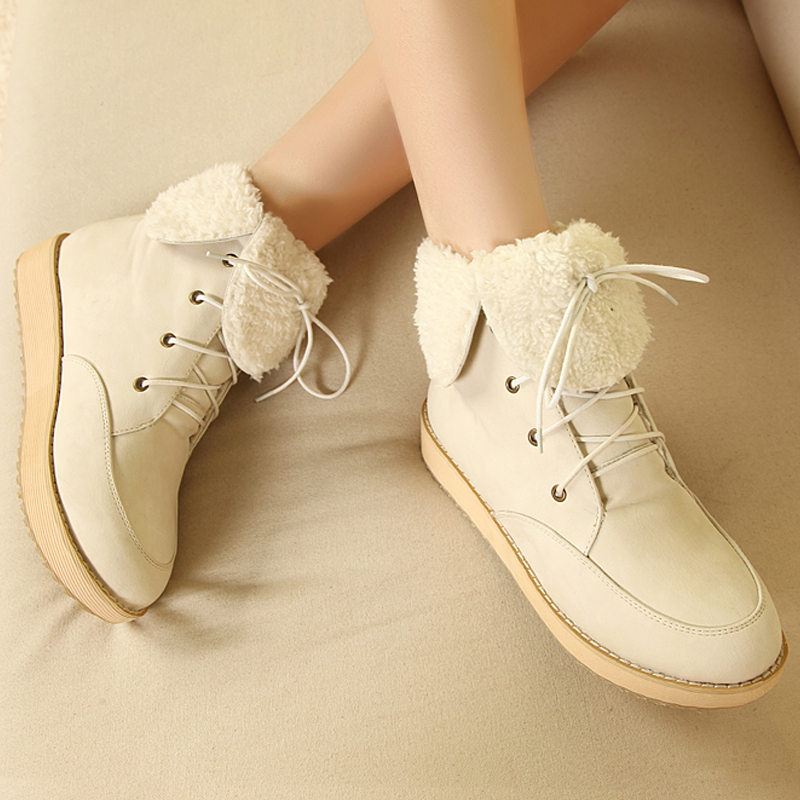 翻领厚底松糕女鞋韩版...